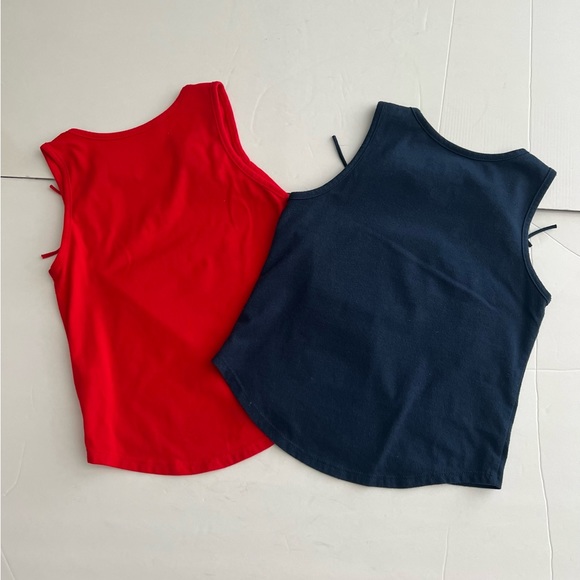 Celebrate Patriotic Girls Bundle of Two Tank Top Red and Blue Size XS 4/5 - Picture 4 of 9